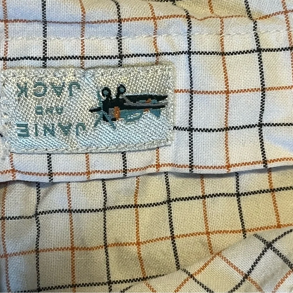 Janie and jack Blue and White Checkered Button-Up Shirt - Picture 5 of 6